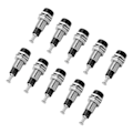 Miniatyrbillede 5 af 8: J.40006 10 stk/sæt 2 mm Forniklet Banana Hun Jack Socket Panel Mount Binding PostBlack