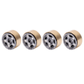Miniatyrbilde 3 av 8: 4 stk. RC Bead Lock Hubs i aluminiumlegering og messing til RC-kjøretøydekk, nav for Axial SCX24 1/24 titanfarge