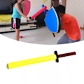 Miniatyrbillede 6 af 8: Øvelsessværd Børn Sparring Træningssværd Stick Praktisk Kampsport Træningsværktøj Gul