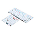 Miniatyrbillede 3 af 8: 2 stk Keyboard Stickers Universal Slidfast Ridsefast Frosted Process Mekaniske Keyboard Stickers Keycaps Stickers