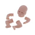 Pikkukuva 8 / 8: Simuloimaton maalaamaton Reborn-nukkesarja Vinyyli Keskeneräinen Baby Doll Mold Parts Set 17 tuumaa