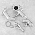 Miniatyrbillede 3 af 8: 4 stk. / sæt aluminiums motor kølevæske slange flange kit passer til Mk4 1.8T 2000-2005 06A121132A