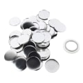 Miniatyrbilde 1 av 8: 100 STK 58 mm Button Maker Rekvisita Flerbruks frostet tinnplate Runde merkeknappdeler for Button Maker Machine