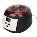 Miniatyrbillede 7 af 8: 500cc voksvarmer sæt 100W højeffekt sort voks hårfjerningsvarmer til makeup 100‑240V EU-stik