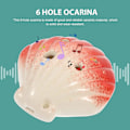 Pikkukuva 1 / 3: Punainen Keramiikka 6-Reikäinen Ocarina - Täydellinen Musiikki-Instrumentti Lapsille ja Aloittelijoille