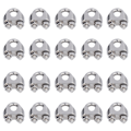 Miniatyrbilde 8 av 8: 20 stk rustfritt stål wire tau klemme maskinvare rigging kabelklemme lås klemmefester M4(4mm)