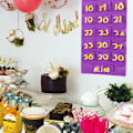 Pikkukuva 4 / 7: Eid Mubarak Huopa Adventtikalenteri Seinälle Ripustettava Numeroitu Countdown-kalenteri Kestävä Kodin Sisustus