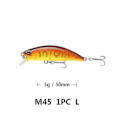 Miniatyrbillede 1 af 4: Suke 1 stk. 50mm 5g Synkende Minnow Fiskelokke Swimbait Hård Kunstig Agnfisk Wobbler Bass Grej Agn Zekai L