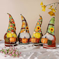 Miniatyrbilde 1 av 5: 4 stk. Høstfestival Solsikke Plysj Gnome med Gresskar, Høst Thanksgiving Håndlagde Svenske Nisser Plysj Dekor Thanksgiving Bordpynt