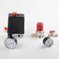 Miniatyrbillede 2 af 5: Luftkompressor - Trykmåler Kontrolventil Regulator med Heilwiy Trykmålere