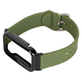 Pikkukuva 5 / 8: Silikoninen watch ranneke suojapuskurin case vaihtotarvikkeella, sopii Mi Band 7 Pro OD:n vihreään ja mustaan ​​case