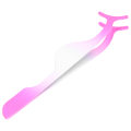 Miniatyrbillede 2 af 8: Rustfrit stål falske øjenvipper Applikator Bærbar falske vipper Pincet Clip Makeup ToolGradient Rose Red