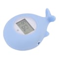 Miniatyrbillede 5 af 8: Hvalformet babybadekar vandtermometer lydløs alarm spædbarn baby badekar flydende legetøj temperaturtermometer