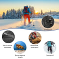 Miniatyrbild 5 av 7: Ormdamasker Orm Bettskydd för Nedre Ben Utomhus Vandring Vattentät Justerbar Stövlar Överdrag Leggings Damasker för Camping Fiske