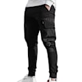 Miniatyrbillede 1 af 5: Cargo Combat Bukser Mænd Slim Fit Joggers XL Sort