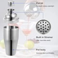 Miniatyrbillede 8 af 8: 6 stk. Bartender Kit Rustfrit Cocktail Shaker Blandingsstang Bar Værktøjssæt til Drik