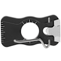 Miniatyrbillede 7 af 8: Justerbar traditionel recurve bue pil hvile aluminiumlegering magnetisk pil stand sort