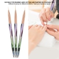 Miniatyrbillede 8 af 8: 3 stk Nail Art børster Prikker Maleri Tegning Manicure Nail Art TilbehørGradient Farve Negle Pensel