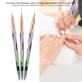 Pikkukuva 8 / 8: 3 kpl Nail Art Harjat Pistemaalaus Piirustus Manikyyri Nail Art AsusteetGradient Color Kynsiharja