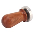 Miniatyrbillede 6 af 8: Kaffe Tamper med flad rustfrit stål base træhåndtag Kaffe Pulver Press Tamping Værktøj 58mm / 2.3in