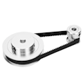 Miniatyrbillede 7 af 8: Synkront hjul Trintidskive Aluminium 20/60 tænder 3D-printerdele P36‑GT2‑6‑BF