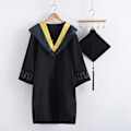 Miniatyrbilde 5 av 5: Elegant Sølvgrå Strikket Graduation Dress Sett for Fotografering