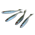 Miniatyrbilde 3 av 8: 4PCS AR48 75mm/3.2g T-hale myk PVC agn dobbelt farger Jigging Wobblers kunstig lokkegullgrønn svart