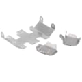 Miniatyrbilde 3 av 8: Rustfritt stål rustning skid plate sett senter foran bakre vakter plater for Axial SCX24 90081