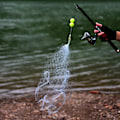 Miniatyrbild 1 av 8: Fiske Nätfälla Spö Gjut Fiske Nät Hållbart Fisknät Fiskeutrustning Fiske Nät