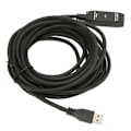 Miniatyrbillede 6 af 8: USB 3.0 forlængerkabel sort 16,4 fod 5 Gbit pr. sek. han til hun USB aktiv USB forlængerledning til hub mus tastatur