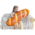 Miniatyrbilde 1 av 5: 8 I 3D Simulering Brødform Pute Myk Lumbal Baguette Ryggpute Morsom Mat Plysj Kosedyr