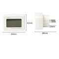 Miniatyrbild 5 av 5: EU-kontakt DM55-1 AC 80-300V digital LCD voltmeter med blå bakgrundsbelysning - 220V spänningstestpanel