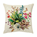 Miniatyrbild 4 av 5: En uppsättning med 4 kuddfodral 45 x 45 cm Dekorativt blommönster örngott för soffa vardagsrum sovrum stol heminredning