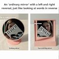 Miniatyrbilde 3 av 4: True Mirror Ikke-Reverserende, Ingen Speilbilde Hjemme Skrivebord Venstre Og Høyre Reverserer Ikke Det Ekte Speilet