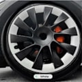 Miniatyrbillede 1 af 5: 40 stk. til Model Y 20-23 Navkapsel Fælgplaster 20 Tommer Hjul, Hvid