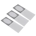 Miniatyrbilde 6 av 8: 3 stk. Embossing-mapper i plastmaterial, konkav-konveks teksturmaler for DIY-invitasjoner, papirhåndverk