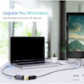 Miniatyrbillede 2 af 6: USB C til DisplayPort-adapter 4K 60Hz skridsikkert design Plug and Play USB C til Mini DP-adapter til tablet VR-øretelefon