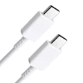 Miniatyrbild 4 av 8: Typ C till Typ C-kabel PD Snabbladdning Flexibel typ C-datasladd för Android för Note 10-telefon 3,3 fot Vit
