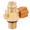 Miniatyrbild 7 av 8: G1/2 14 CO2-cylinderpåfyllningsadapter Högtrycks M18x1.5 Påfyllningsadapter CO2-ventil Adaptergängkonverter 5000psi Maximalt tryck Guld