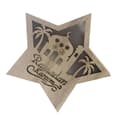 Miniatyrbillede 3 af 8: Ramadan Eid Mubarak Pentagram Lys Blød Lys Buksbom Bærbar Eid Håndværk LED Lys til Træhave JM01943