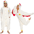Pikkukuva 1 / 5: Eläin- ja merieläinpehmolelu Cosplay-asu aikuisille - Hauska ja leikkisä Halloween-asu Iso kana