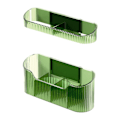 Miniatyrbillede 1 af 8: Paraplyholder til vægmontering, pladsbesparende paraplyopbevaring, afløbsstativ til hjemmet, grøn