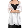 Chiffon Shawl Wrap for Wedding & Party Bridal Accessories Lightweight Decorative Scarf Cape Beige
