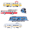 Pikkukuva 2 / 8: Nopea rautatiebussimalli Vetäytyvä ajoneuvokeräilymalli lelu lapsille (B-ryhmä)