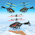 Miniatyrbilde 7 av 8: Fjernstyrt fly for barn Intelligent induksjonsdrone 3 sekunder start Elektrisk levitasjonshelikopter