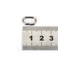 Miniatyrbilde 5 av 8: 100 stk rustfritt stål ovale delte ringer Svingbar Snap fiskeredskapskobling (9x15mm)