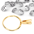 Miniatyrbilde 8 av 8: Profesjonell diamantholder edelstener Spring Prong Claw Ring Smykker Display Tilbehør Gul (lang)