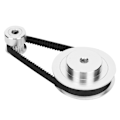 Miniatyrbillede 6 af 8: Synkront hjul Trintidskive Aluminium 20/60 tænder 3D-printerdele P36‑GT2‑6‑BF