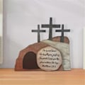 Miniatyrbild 4 av 5: Påsk Uppståndelse Scen Trädekoration Påsk Eid Al-Fitr Deco-A