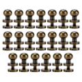 Miniatyrbillede 1 af 8: 20 sæt messingnitter bronze slidstyrke bagage hardware tilbehør til håndtasker sko tøj 8x7mm